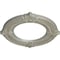 Ekena Millwork Benson Ceiling Medallion (Fits Canopies up to 6 1/8"), 11 1/8"OD x 6 1/8"ID x 5/8"P, Flash Gold CM11BNFLS - alternate 5